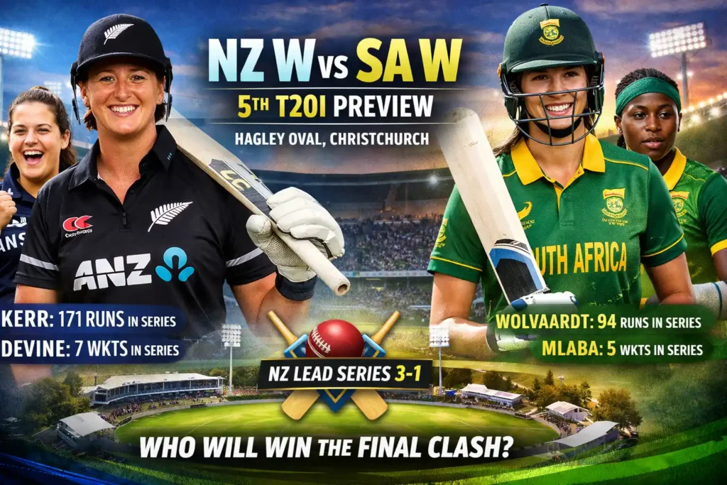 NZ W vs SA W 5th T20I