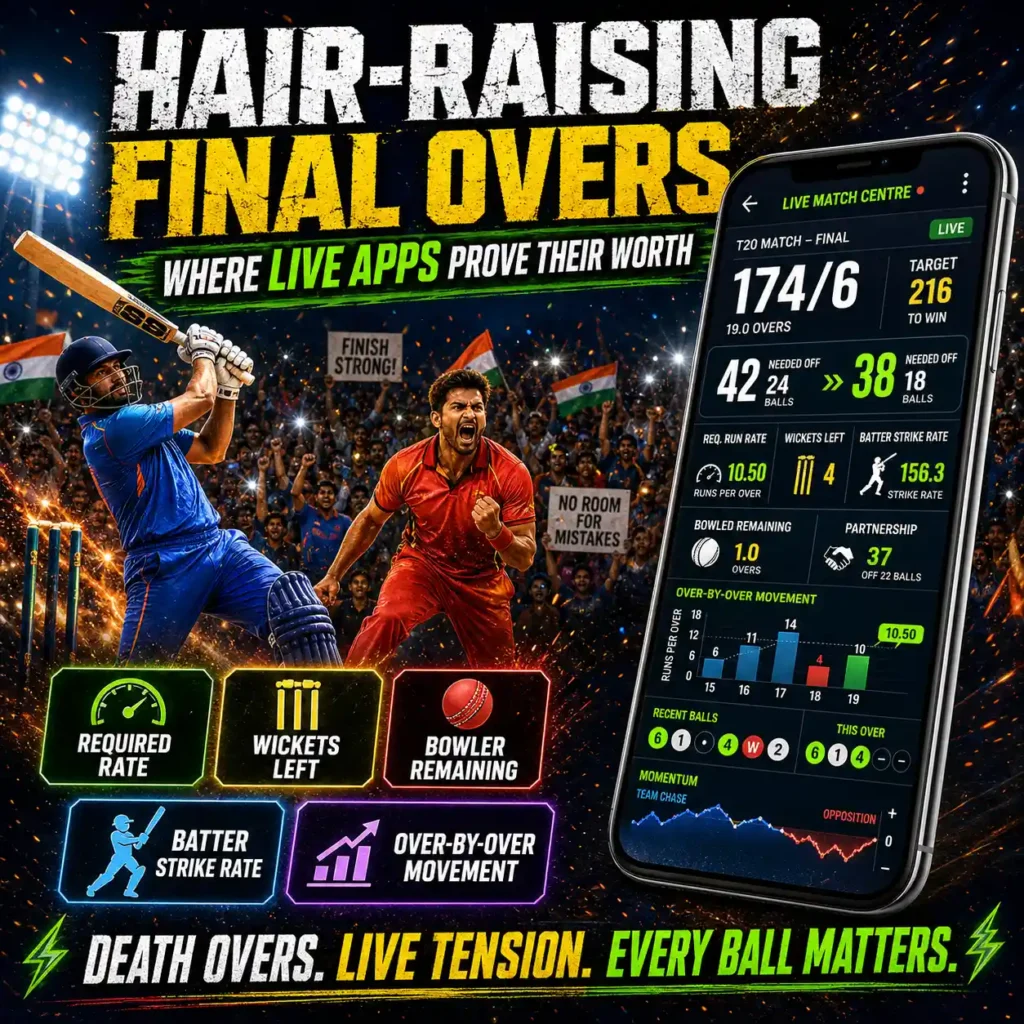 Hair-Raising Final Overs Where Live Apps Prove Their Worth
